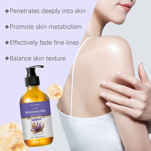 Lavender Massage Oil for Dry Skin and Stress Relief