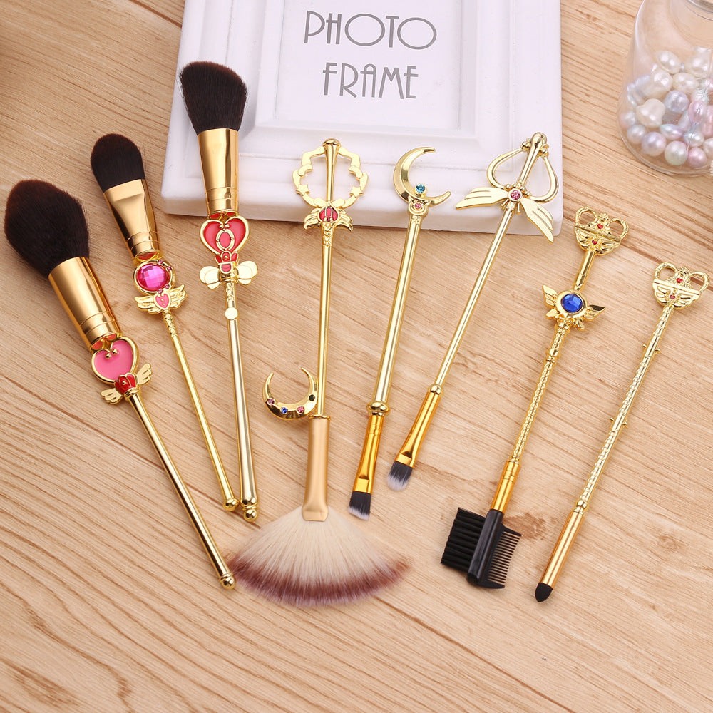 Makeup Brush Set With Sailor Moon-Inspired Details