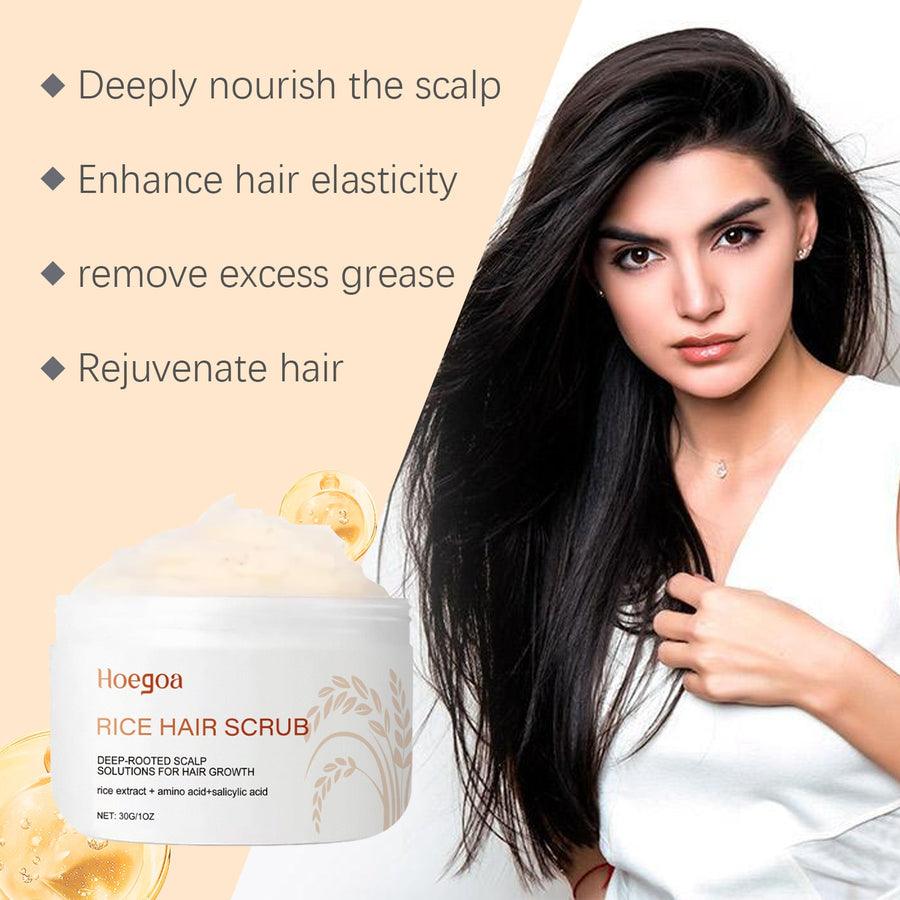 Rice Scalp Scrub for Oily, Buildup-Prone Hair Care