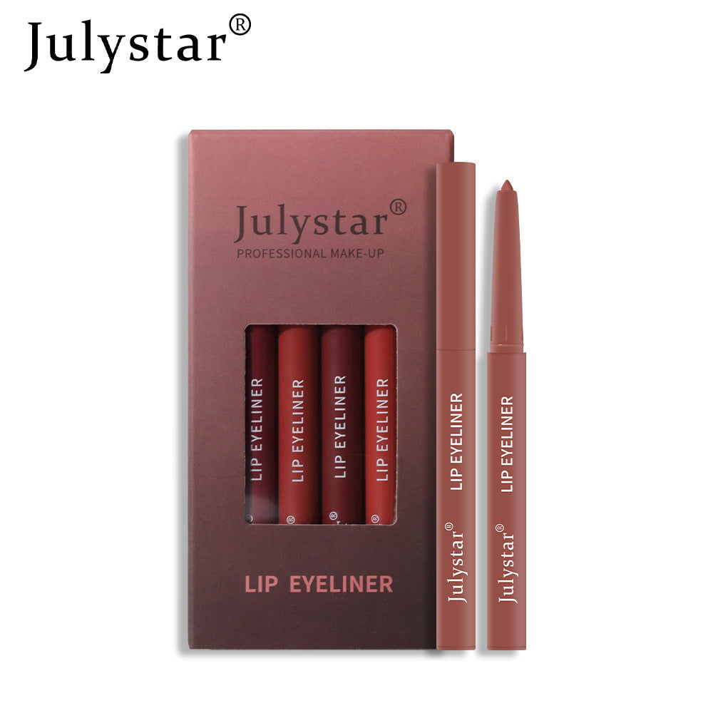 Six-Piece Lip Liner Set for Precise Matte Definition