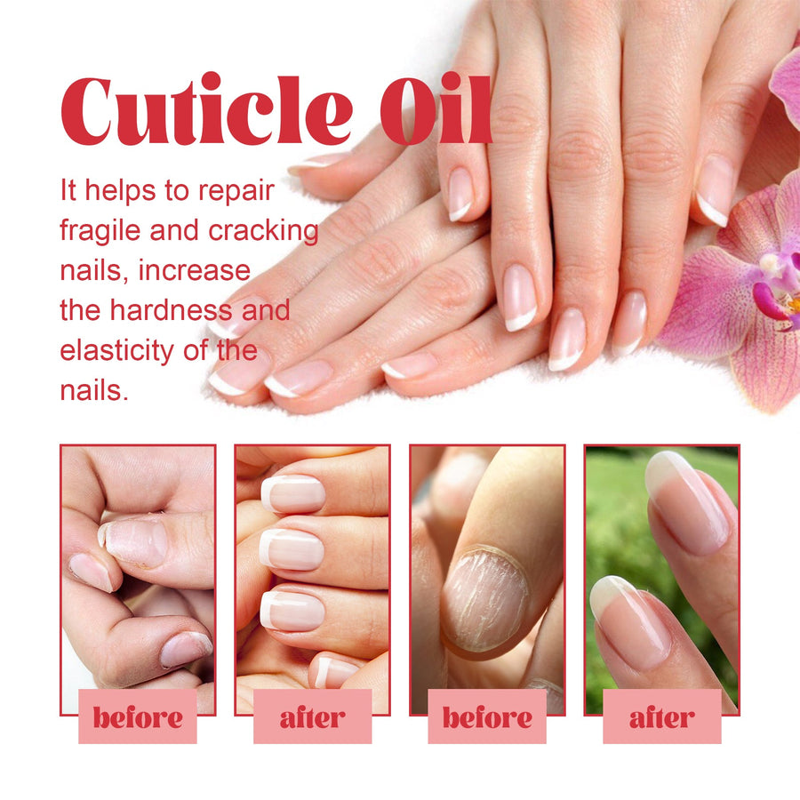 Herbal Cuticle Oil for Brittle, Cracking Nails Repair