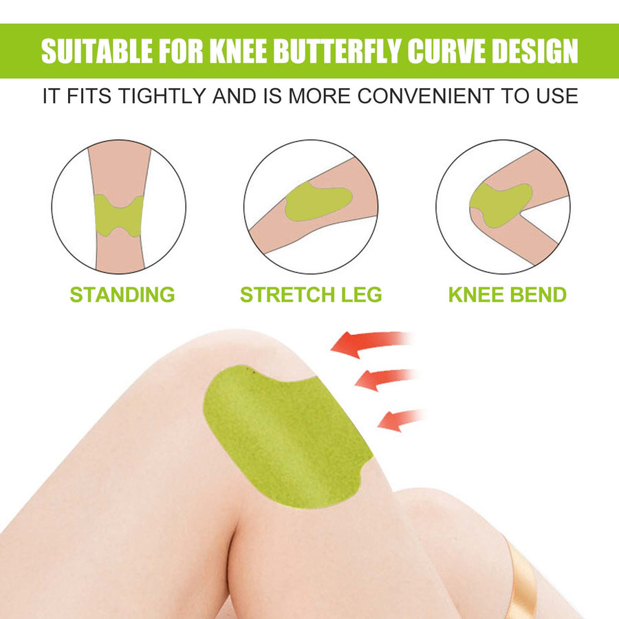 Natural Knee Pain Relief Patch — Butterfly‑Curve Ergonomic