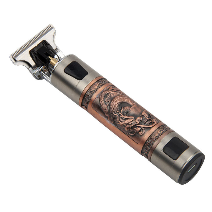Professional Hair Clipper — Carved Skull, Digital Precision