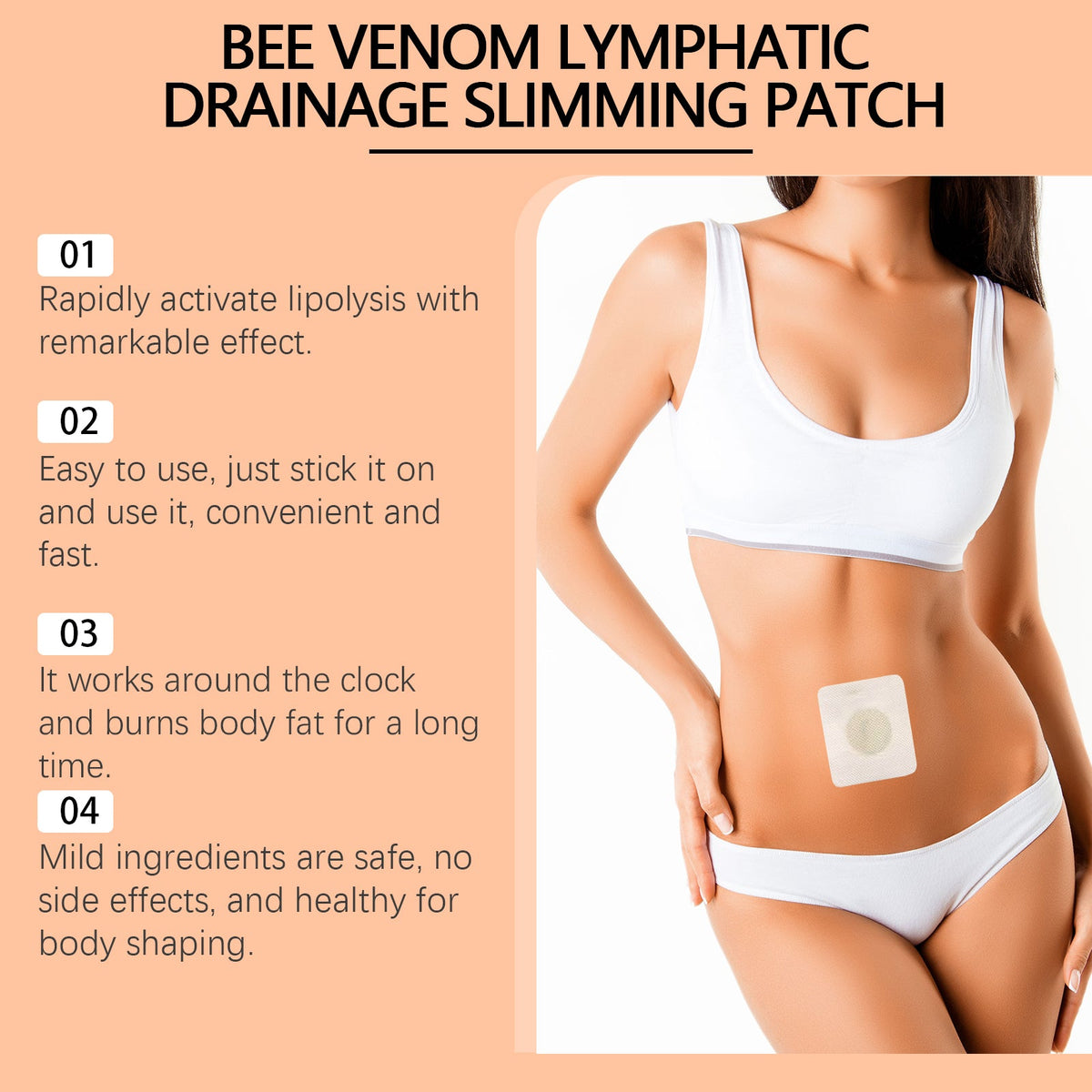 Herbal Body Sculpting Patches with Bee Venom & Ginger