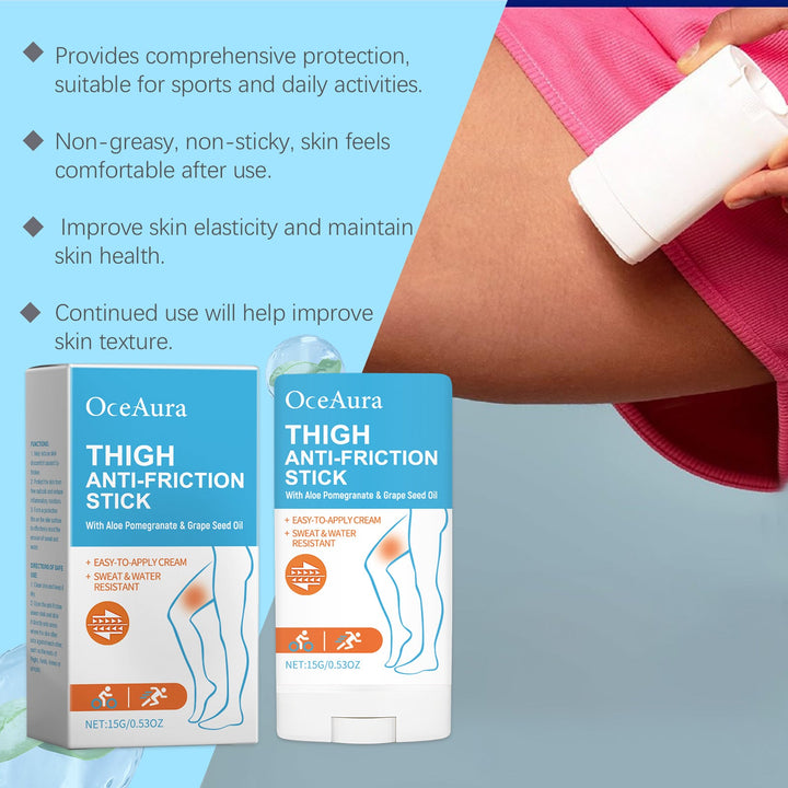 Anti-Chafing Balm Stick for Thighs, Sweat-Resistant