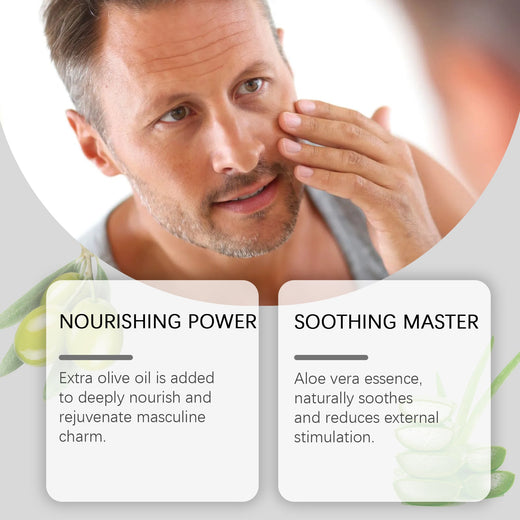 Nourishing Face Cream for Men with Olive Oil & Aloe Vera