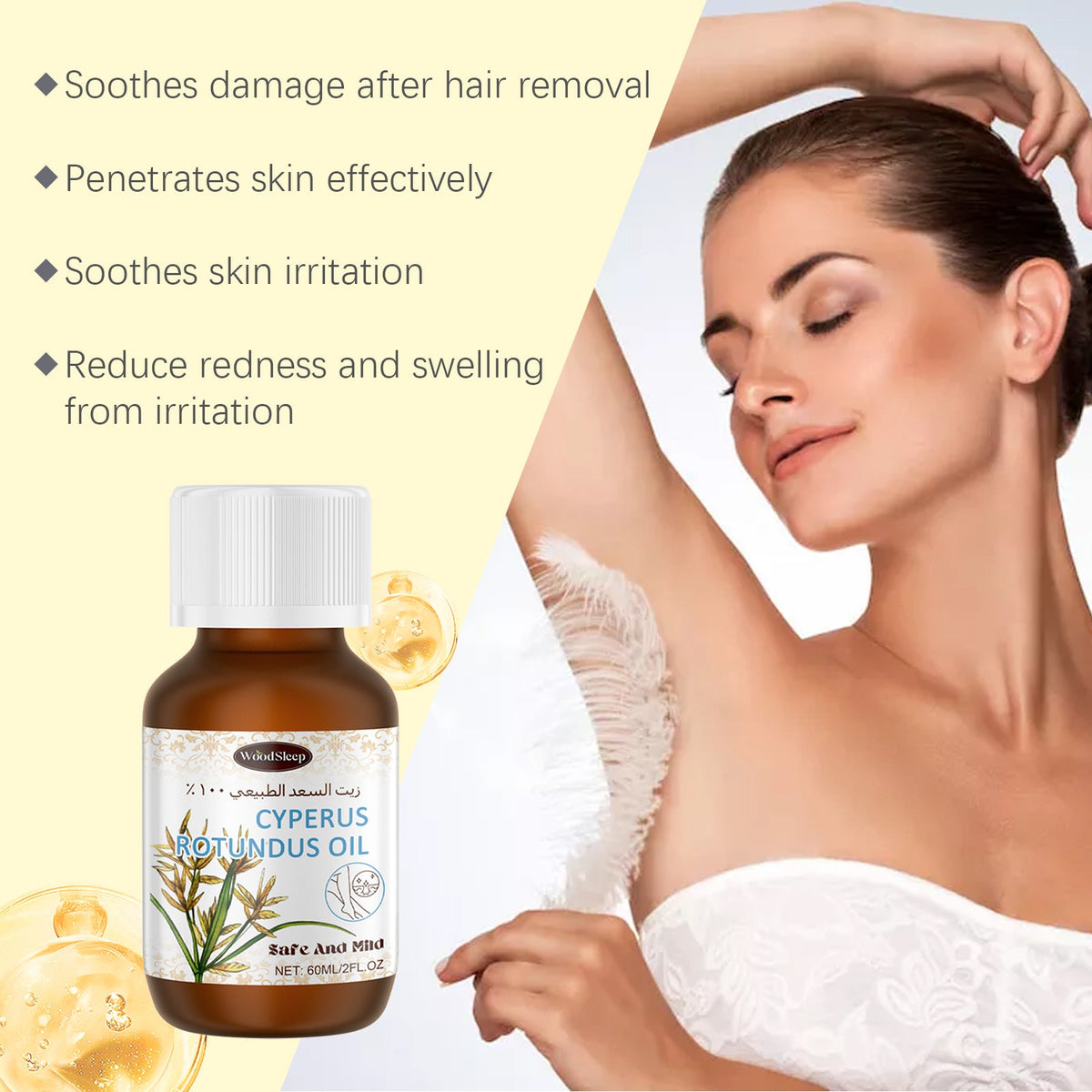 Botanical Hair Suppression Oil for Smoother Skin Longer