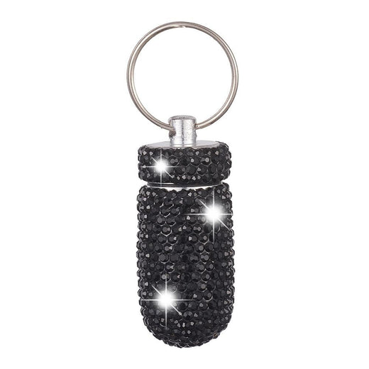 Rhinestone Pill Box Keychain — Glamorous On‑the‑Go