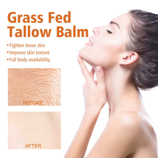 Grass-Fed Tallow Body Balm for Loose, Crepey Skin