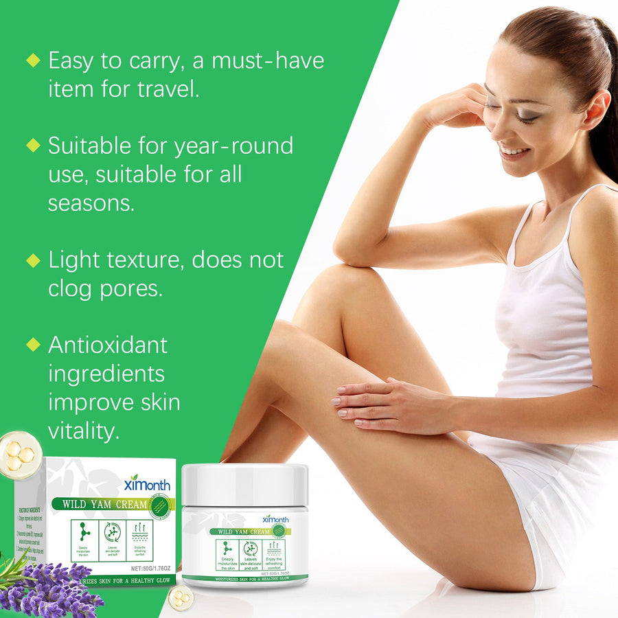 Wild Yam Body Moisturizer - Non-Greasy Daily Skin Cream