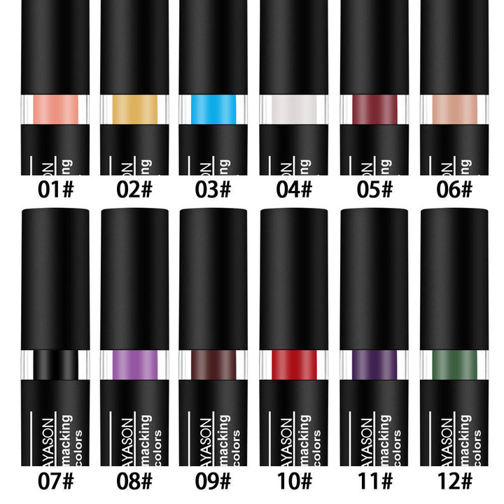 Creative Statement Lipstick Set: 12 Bold Color Shades