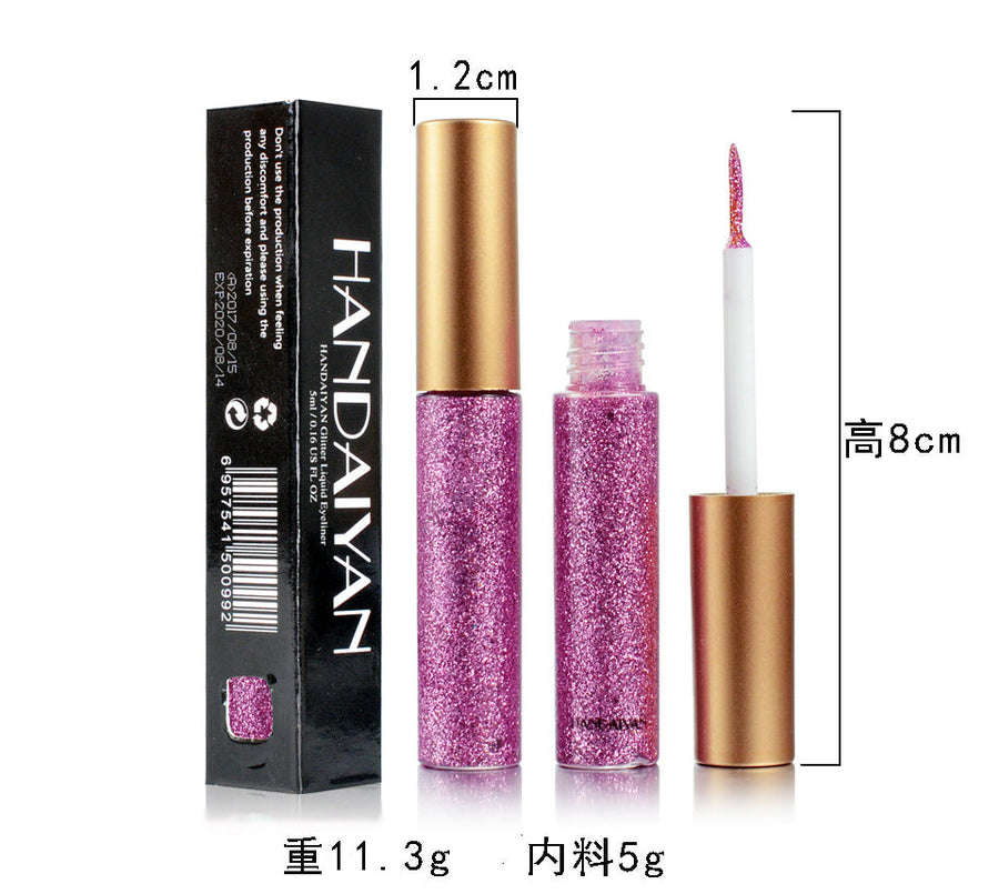 Glitter Eyeliner for Colorful Reflective Eye Looks