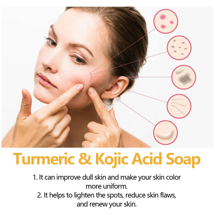 Turmeric Kojic Acid Soap for Dark Spots & Even Skin Tone