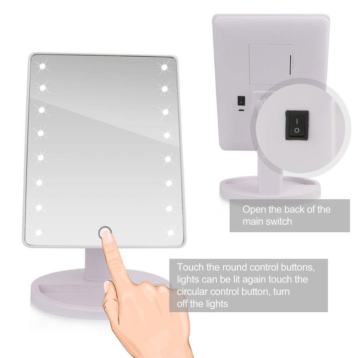 LED Light Mirror Vanity — Flawless Makeup with 16