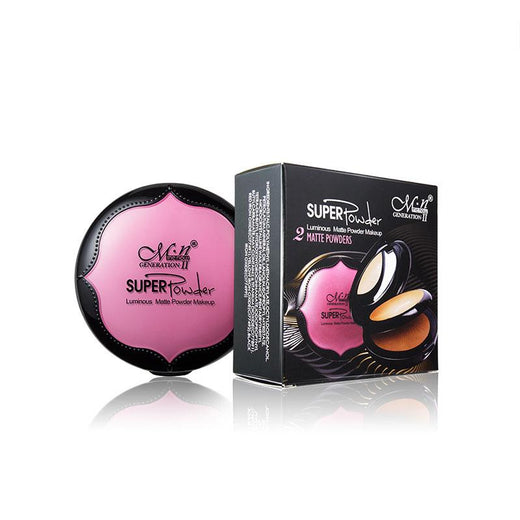 Pressed Powder Compact Makeup for Natural Matte Touch-Ups