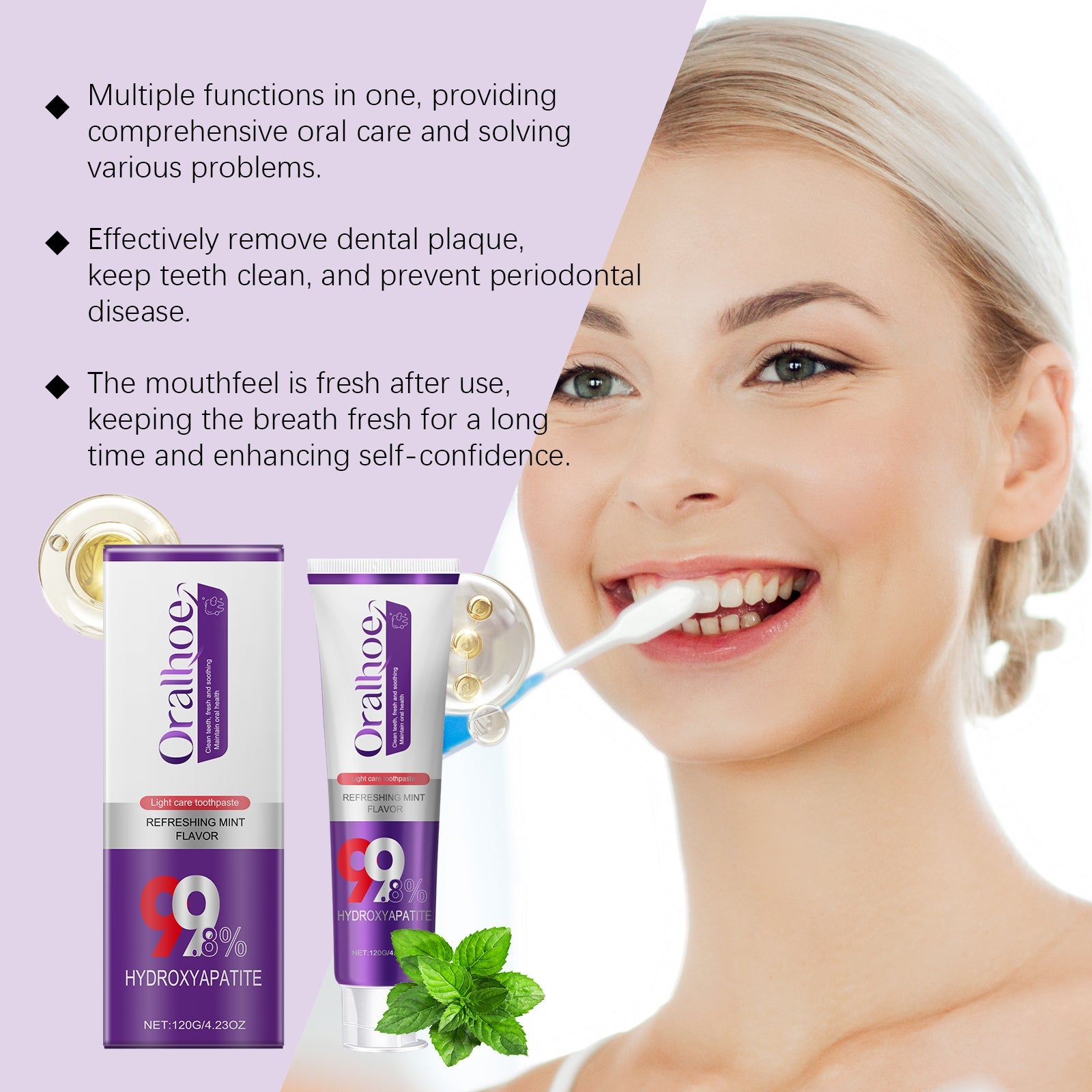 Duplicate view of product box and tube packaging