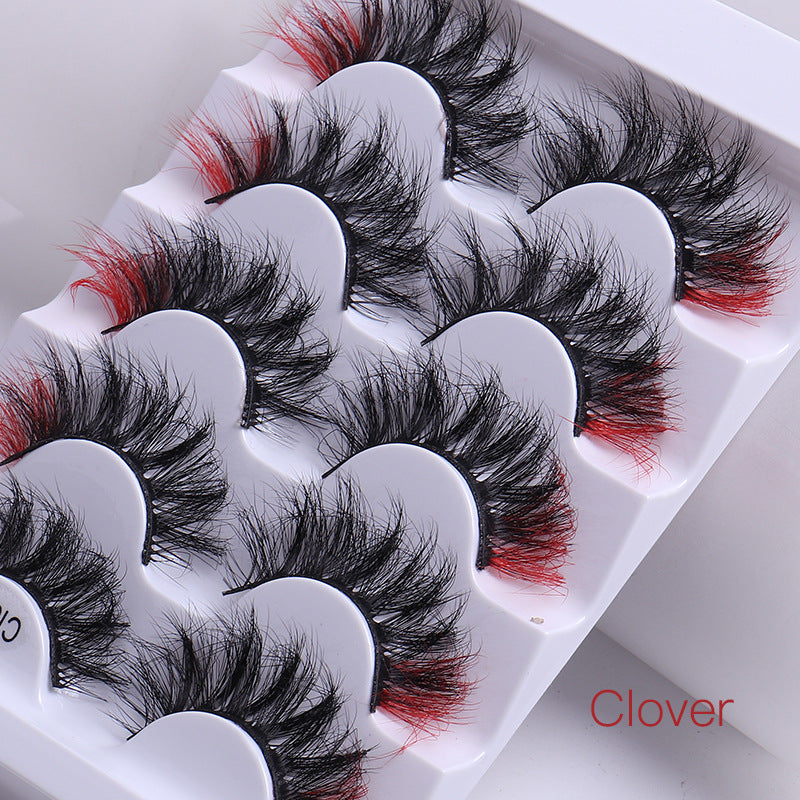 Colorful False Eyelashes for Dramatic Eye Makeup Looks