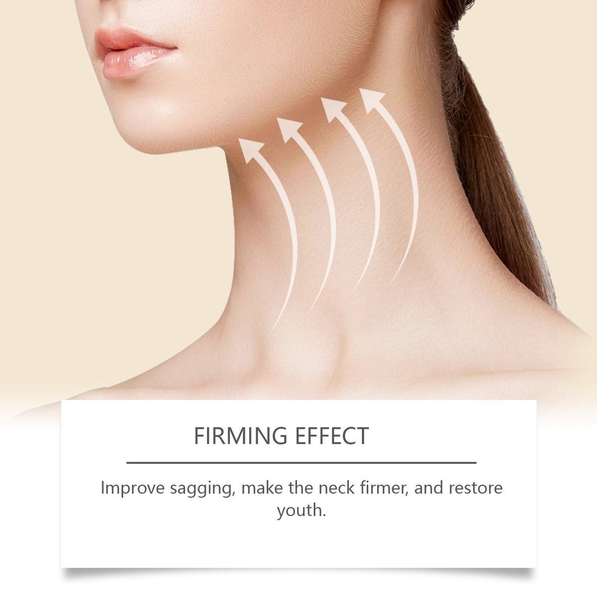 Neck Firming Cream With Roller Massager For Sagging Skin