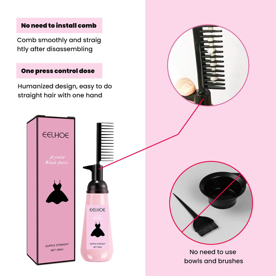 Hair Straightening Cream for Smooth, Sleek, Frizz-Free Hair