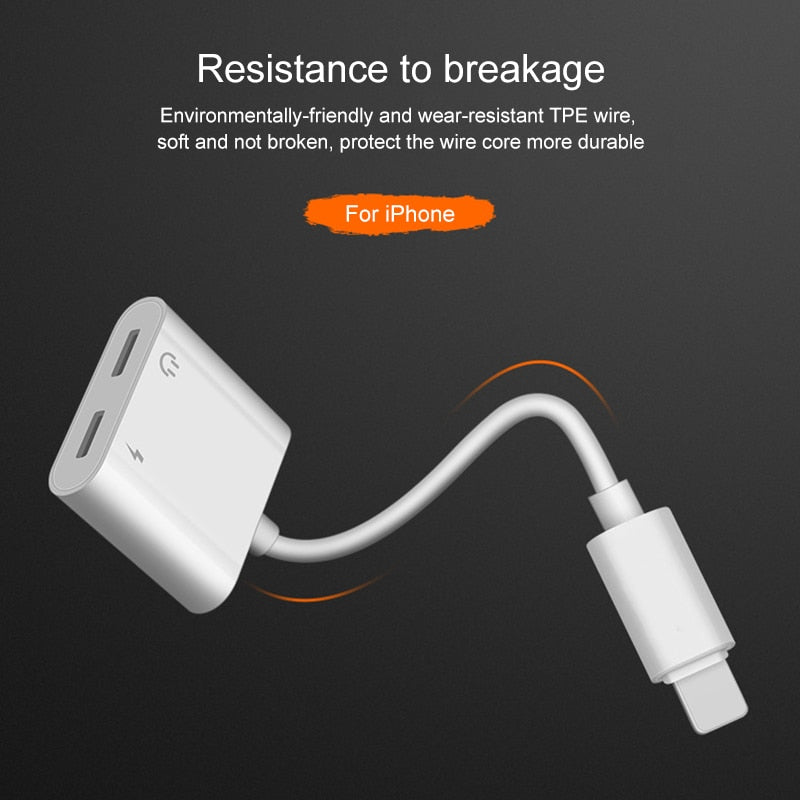 iPhone Lightning Splitter: Charge & Listen at Once