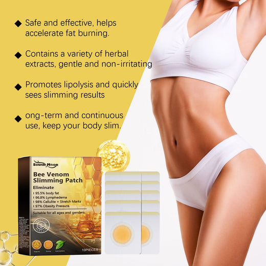 Bee Venom Body Slimming Patches - 10-Pack Contouring Aid