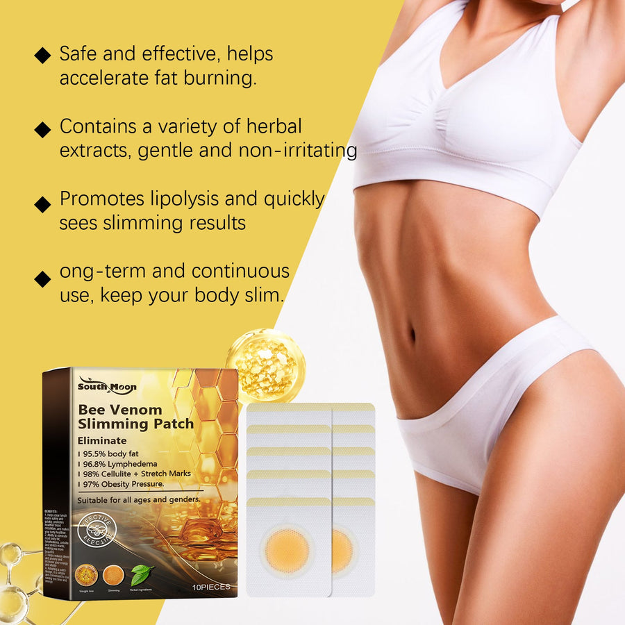 Bee Venom Body Slimming Patches - 10-Pack Contouring Aid