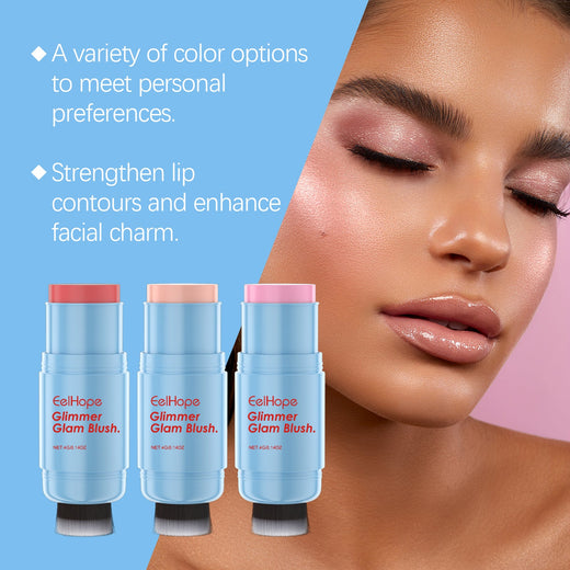 Double-Ended Blush Stick for Glowy Cheeks, Eyes & Lips