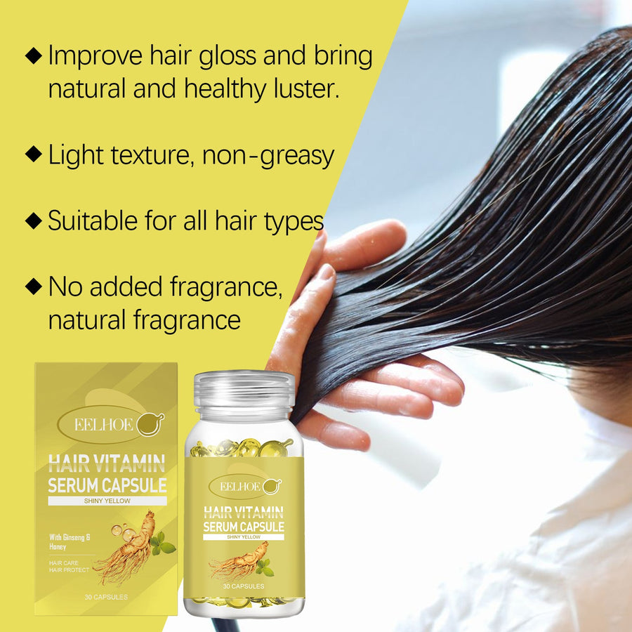 Hair Serum Capsules for Dry, Frizzy Hair, Smooth Shine