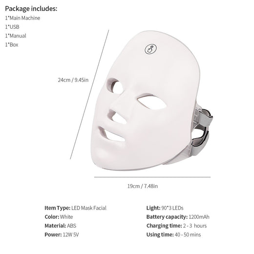 USB LED Face Mask for Convenient At-Home Skin Care