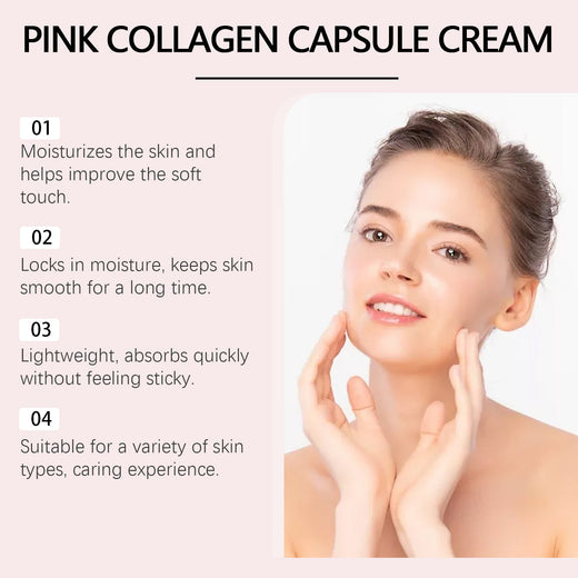 Hoygi Pink Collagen Capsule Cream for Firm Hydrated Skin
