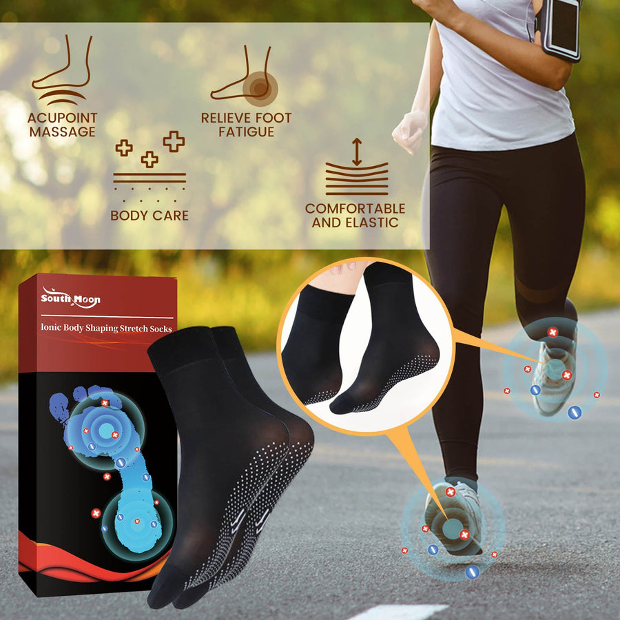 Ionic Stretch Socks for Foot Relief & Leg Comfort