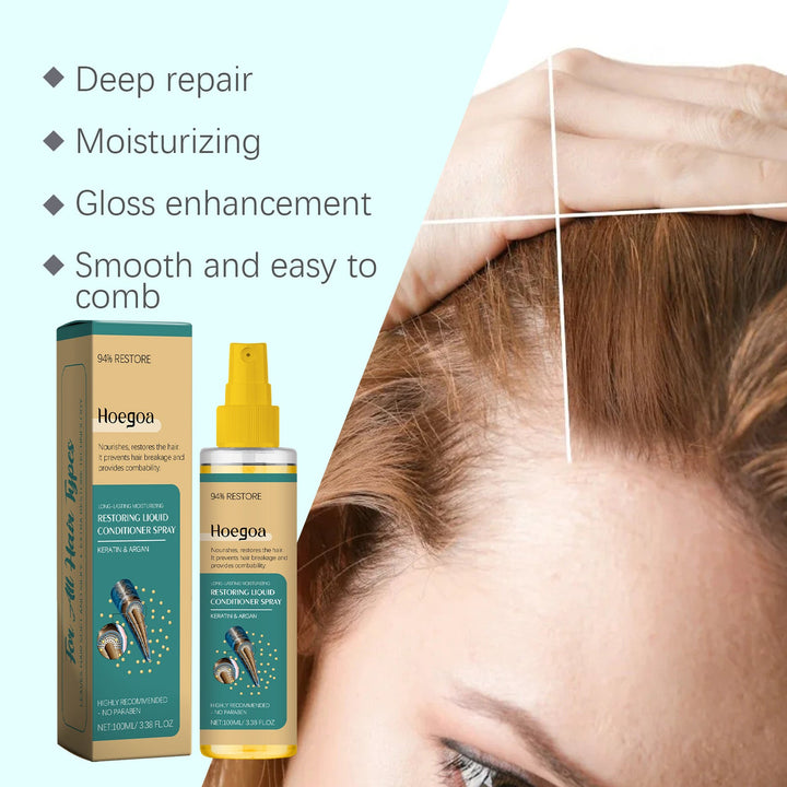 Argan Leave-In Hair Spray for Glossy, Smooth Hair