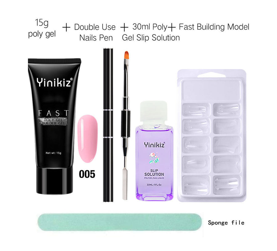 Polygel Nail Extension Kit for Fast, Smooth Nail Builds