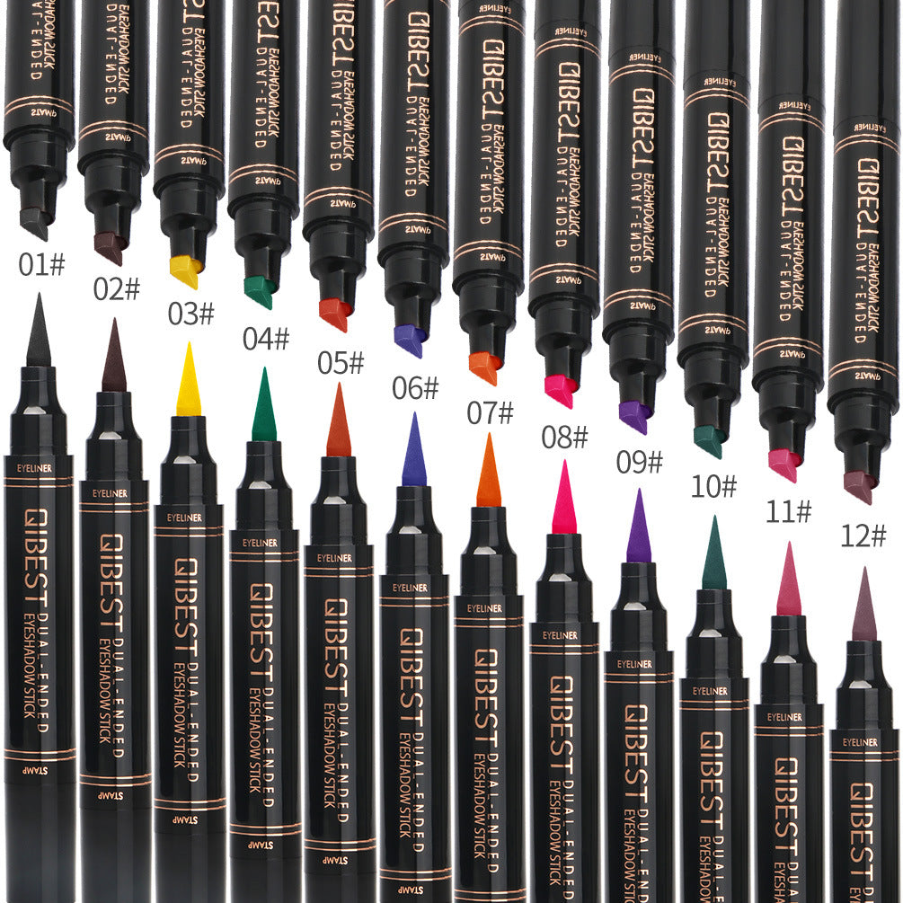 Dual-Ended Color Eyeliner Pen for Easy Winged Looks