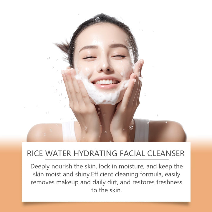 Rice Water Facial Cleanser With Niacinamide Hydration