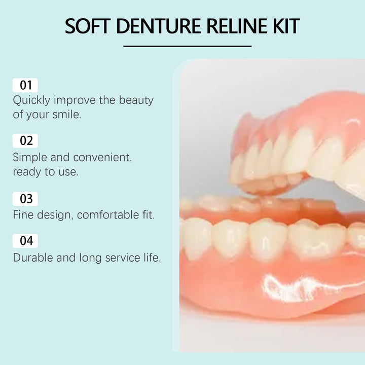 Soft Denture Reline Kit — Instant Comfort, Natural Fit