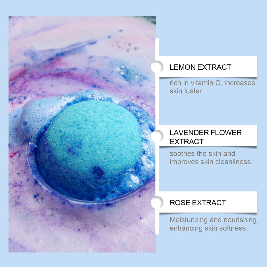 Children's Bath Bombs, Colorful Moisturizing Bubbles