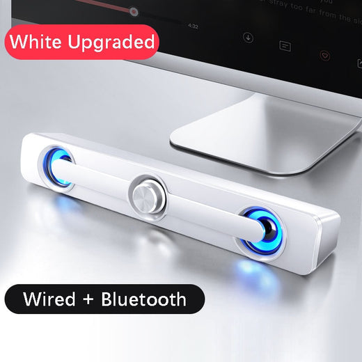 USB Powered Speaker Bar — Hi‑Fi Stereo Sound with Deep Bass