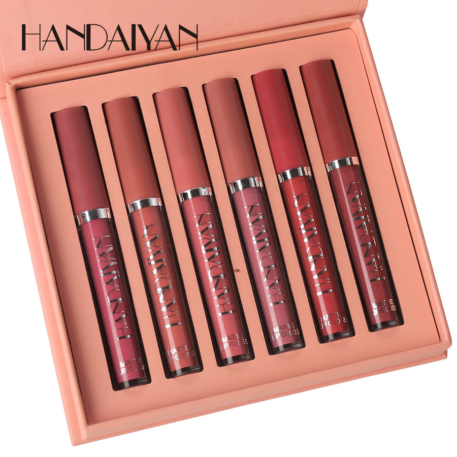 Matte Liquid Lipstick Set: 6 Shades for Every Look