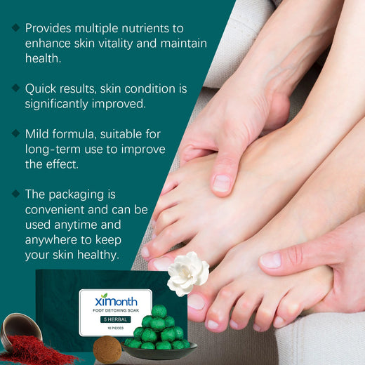 Herbal Foot Bath Balls - 5-Herb Soak for Tired, Dry Feet
