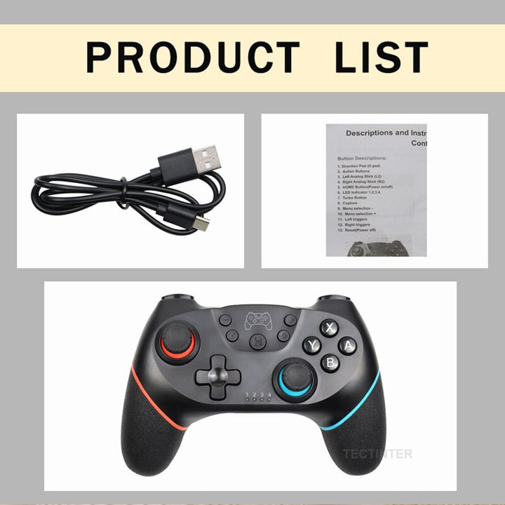 Bluetooth Gamepad for Nintendo Switch — Wireless Pro