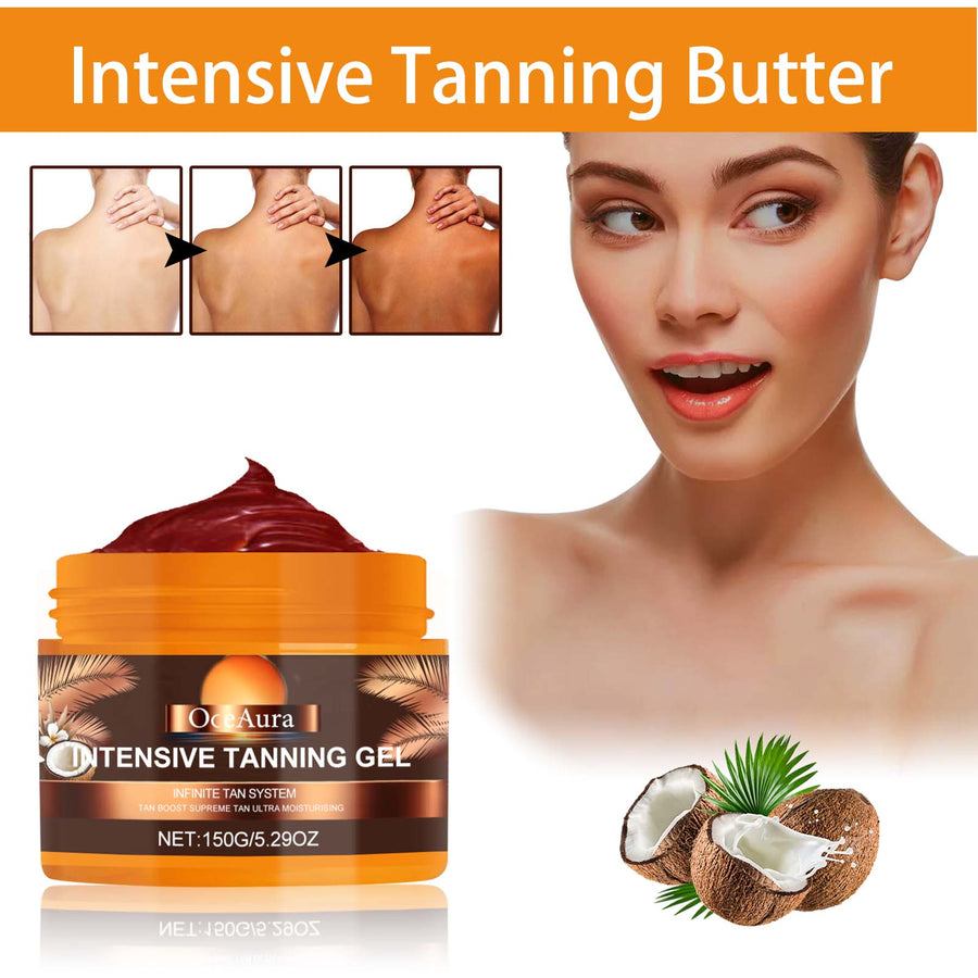Intensive Tanning Gel - Sun-Free Wheat Glow, No Streaks