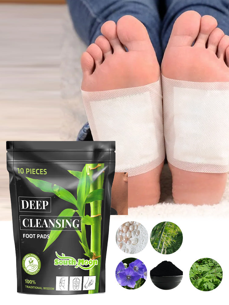 Bamboo Charcoal Foot Pads — Deep Cleansing & Better Sleep