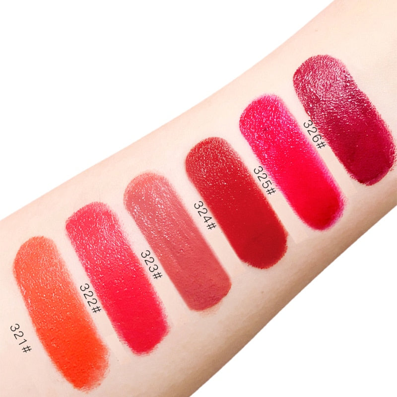 Velvet Matte Lipstick – Luxury Red, Pink & Berry Shades