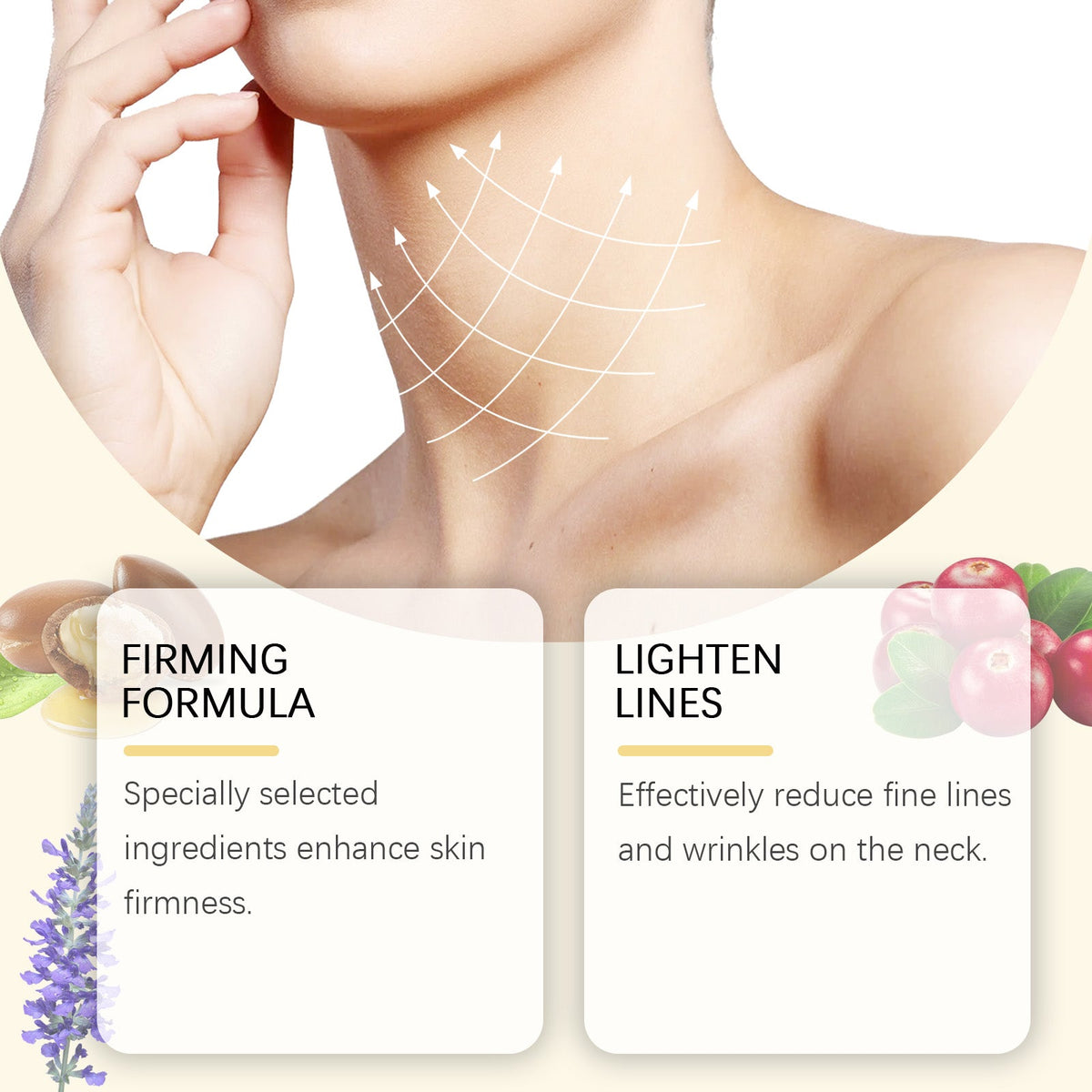 Neck Firming Creme with Acetyl Hexapeptide-8 Peptide
