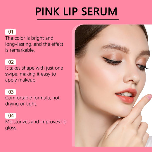 Pink Lip Oil Gloss for Moisturized, Glossy-Looking Lips