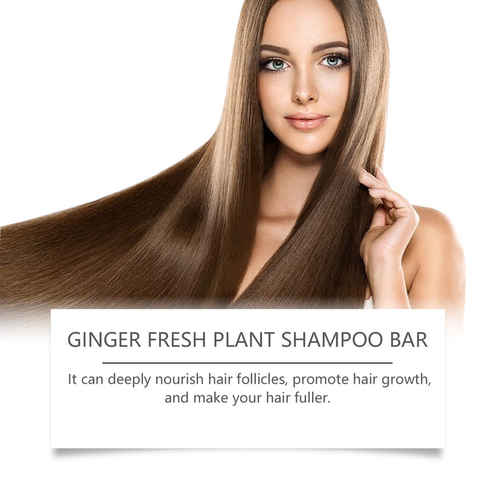 Ginger Shampoo Bar for Smoother, Fuller-Looking Hair