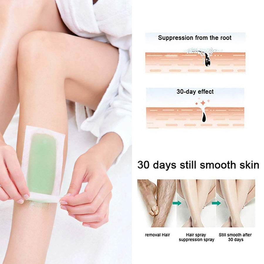 Hair Removal Wax Strips for Smooth Skin Up to 30 Days
