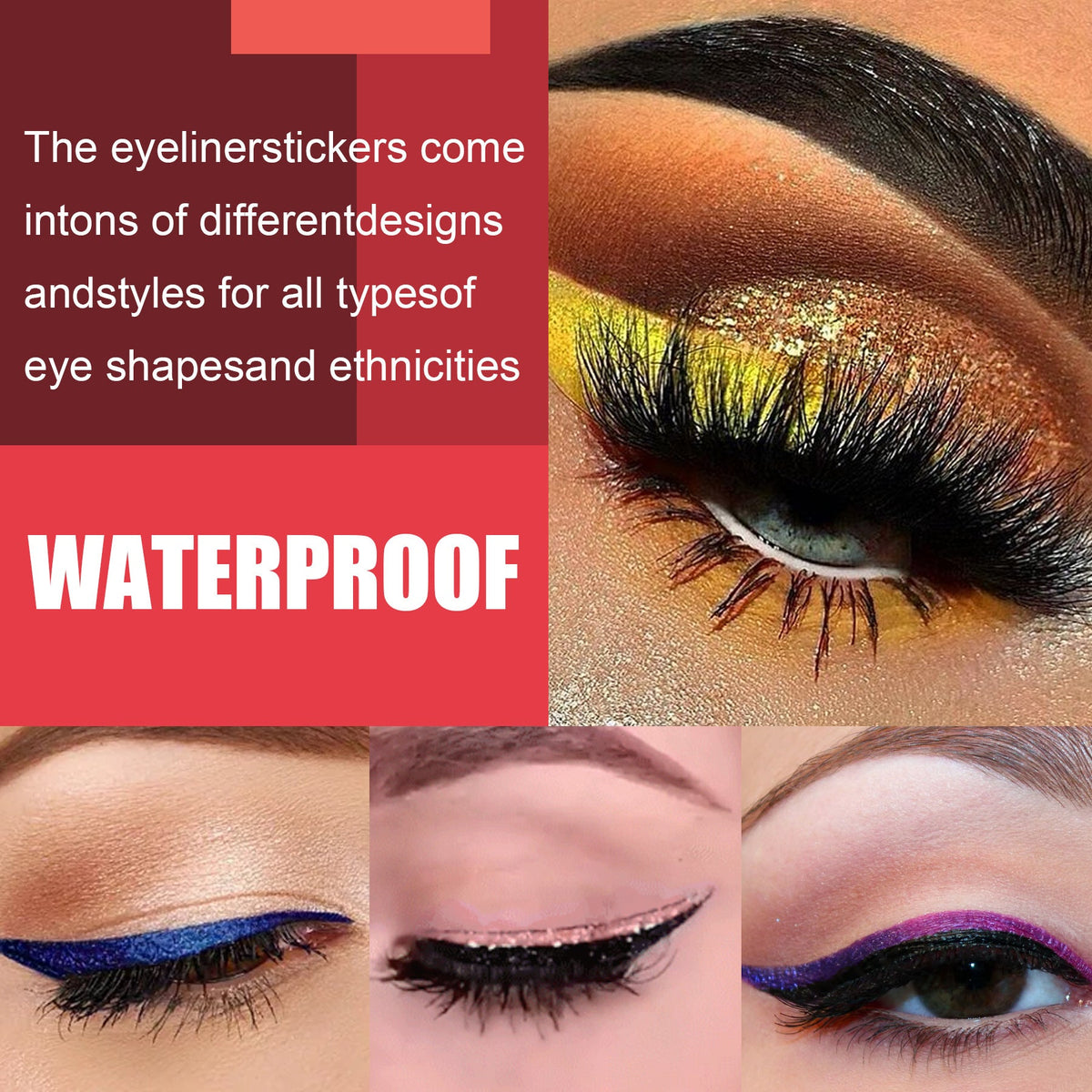 Self-Adhesive Eyeliner Stickers for Colorful Lash Looks