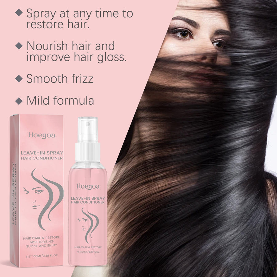 Leave-In Hair Spray Conditioner for Frizz & Gloss